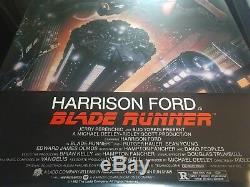 1982 BLADE RUNNER ROLLED ORIGINAL MOVIE POSTER 1ST RARE NSS # NM Ford Young