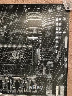 1982 Blade Runner Harrison Ford Movie Art Print Poster Mondo Raid71 BlackLight