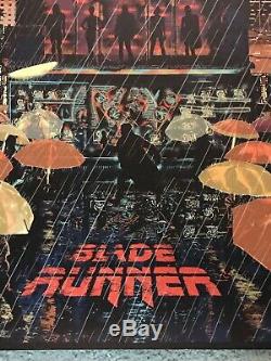 1982 Blade Runner Harrison Ford Movie Print Poster Mondo Raid71 Chris Thornley