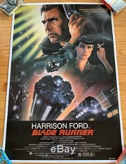 1982 Blade Runner Original One Sheet SCI FI Movie Poster Linen Backed STUNNING