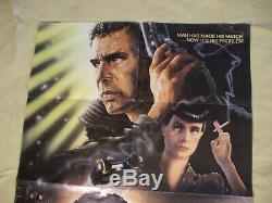 1982 Blade Runner movie poster, folded