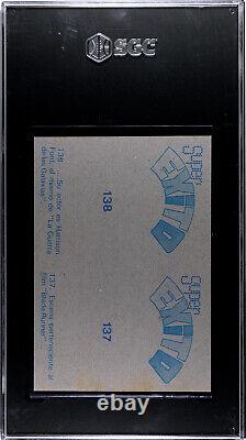 1984 BLADE RUNNER 1982 HIGHEST Graded Card #137-138 SGC 6 Ultra Rare READ