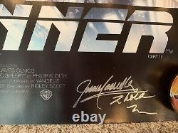 30x40 Blade Runner Autographed Cast Signed Movie Poster Harrison Ford Beckett