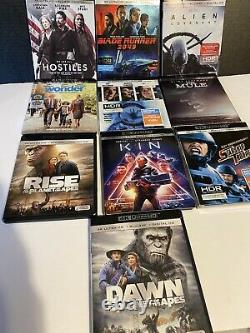 4k movies ultra hd lot Blade Runner The Mule Planet Of The Apes Starship Trooper