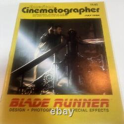 American Cinematographer July 1982 Blade Runner Harrison Ford Ridley Scott