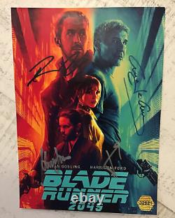 Autograph Blade Runner 2049 6x8 1/2 Great Item 4 Signatures COA