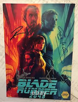 Autograph Blade Runner 2049 6x8 1/2 Great Item 4 Signatures COA