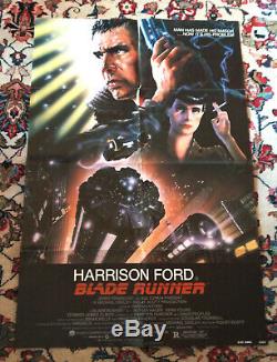 BLADE RUNNER 1982 Original Movie Poster 27 x 41 NSS Version Folded as Issued