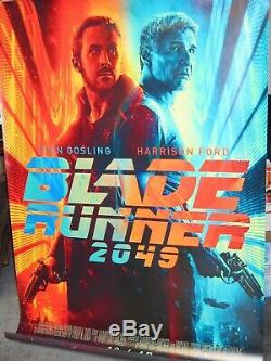 BLADE RUNNER 2049 Original 2017 DS 2 Sided 4x6' US Bus Shelter Movie Poster Ford