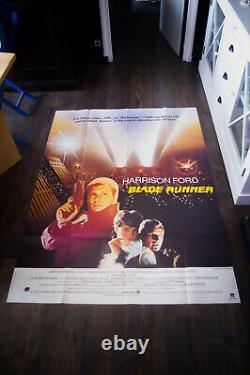 BLADE RUNNER 4x6 ft Vintage French Grande Movie Poster Original 1982