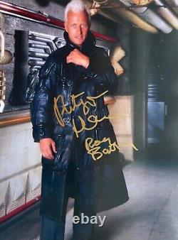 BLADE RUNNER 8x10 photo signed by RUTGER HAUER with character name ROY BATTY