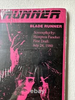 BLADE RUNNER Hampton Fancier Original SCREENPLAY 1982 HTF July 24, 1980 Sealed