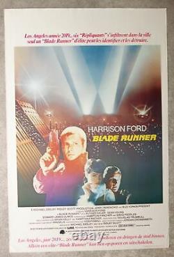 BLADE RUNNER Harrison Ford sci-fi original belgian movie poster'82