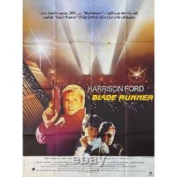 BLADE RUNNER Movie Poster 47x63 in. 1982 Ridley Scott, Harrison Ford