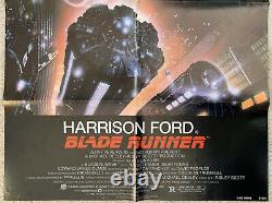 BLADE RUNNER Original 1982 U. S movie poster 1 sheet Ridley Scott Ford NSS Ver 1