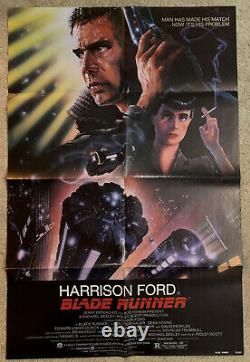BLADE RUNNER Original 1982 U. S movie poster 1 sheet Ridley Scott NSS Version 1
