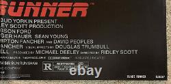 BLADE RUNNER Original 1982 U. S movie poster 1 sheet Ridley Scott NSS Version 1