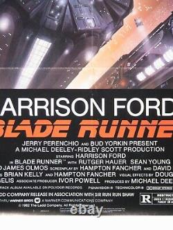 BLADE RUNNER Original 27X41 folded Movie Poster