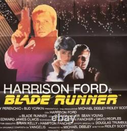 BLADE RUNNER Original Movie Poster 39x55 2Sh Italian HARRISON FORD SCOTT