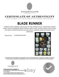 BLADE RUNNER, RIDLEY SCOTT, RUTGER HAUER film hand signed mounted frame NEW