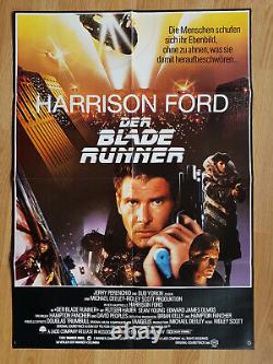 BLADE RUNNER Ridley Scott scarce 1st German 1-sheet poster 1982 Harrison Ford