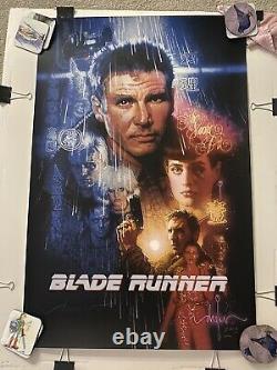 BLADE RUNNER Screen Print Poster Signed by Drew Struzan BNG Bottleneck Movie