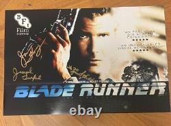 BLADE RUNNER signed 12x18 poster JAMES HONG, M. EMMET WALSH & TURKEL 4