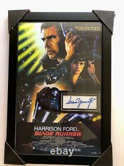 Blade Runner 11 X 14 Poster Signed Sean Young Index Card Authenticated With COA