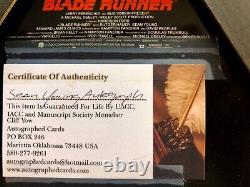 Blade Runner 11 X 14 Poster Signed Sean Young Index Card Authenticated With COA