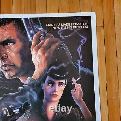 Blade Runner (1982) 1SH 27x41 Original Movie Poster Linen Backed Sci Fi