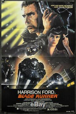 Blade Runner 1982 Orig 27x41 Movie Poster Harrison Ford Rutger Hauer Sean Young