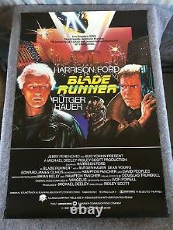 Blade Runner 1982 Orig Rolled Dutch Movie Poster (f/vf-) Harrison Ford Very Rare