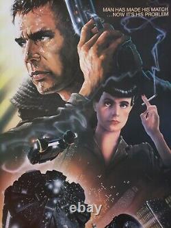 Blade Runner 1982 Original Movie Poster 1sh Harrison Ford Linen Backed Beauty