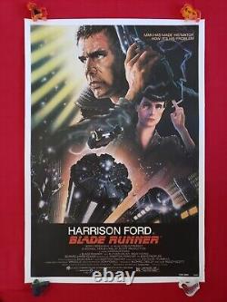 Blade Runner 1982 Original Movie Poster 1sh Harrison Ford Linen Backed Beauty