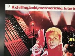 Blade Runner (1982) Original/Vintage Movie Poster on 40 x 30-British Quad NM