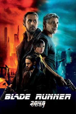 Blade Runner 2049 (2017) 24x36 Poster Ryan Gosling Sci-Fi Action Thriller Retro