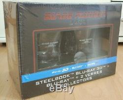 Blade Runner 2049 3D+2D Blu-Ray Steelbook 2 Whisky Gläser Collectors Edition NEU