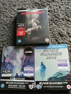 Blade Runner & 2049 4k Uhd Blu-ray Steelbook Limited Collection New / Sealed