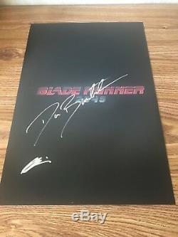 Blade Runner 2049 Autographed 12x18 Photo Dave Bautista Denis Villeneuve