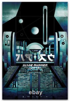 Blade Runner 2049 Blue Foil Movie Film Poster Lithograph Print Art 24x36 Mondo