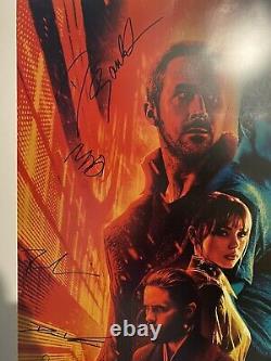 Blade Runner 2049 Cast Signed 27x41 Original Poster Beckett Authenticated