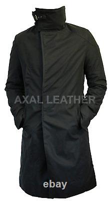 Blade Runner 2049 Coat Ryan Gosling Officer K Black Cotton Trench Long Jacket