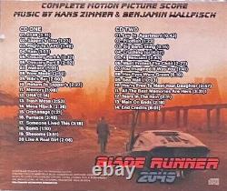 Blade Runner 2049 Complete Motion Picture Score 2CD Promo (Hans Zimmer)