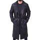 Blade Runner 2049 Movie Men's Black Genuine Leather Long Coat Funny Halloween