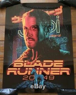 Blade Runner 2049 Movie Poster Black Foil Variant Art Print Tracie Ching mondo