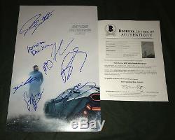 Blade Runner 2049 signed poster X8 Ryan Gosling Ana De Armas Robin Wright BAS