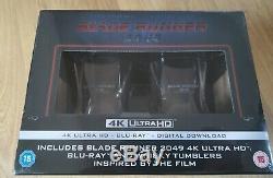 Blade Runner 4k Uhd Blu-ray Sealed With 2 Whiskey Glasses