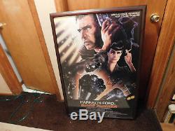 Blade Runner Autographed Movie Poster Harrison Ford Sean Young Authentic
