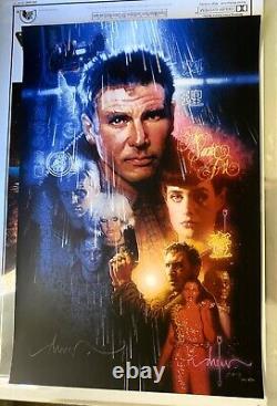 Blade Runner Drew Struzan Ltd. Ed. SIGNED 24 x 36 Print Harrison Ford NEW