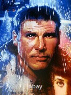 Blade Runner Drew Struzan Ltd. Ed. SIGNED 24 x 36 Print Harrison Ford NEW